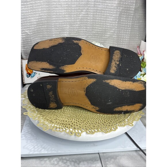 (R2) Zota Vintage Mens’s Brown Lace Up Classic Leather, square toe, Shoes Sz-13 - Picture 8 of 15